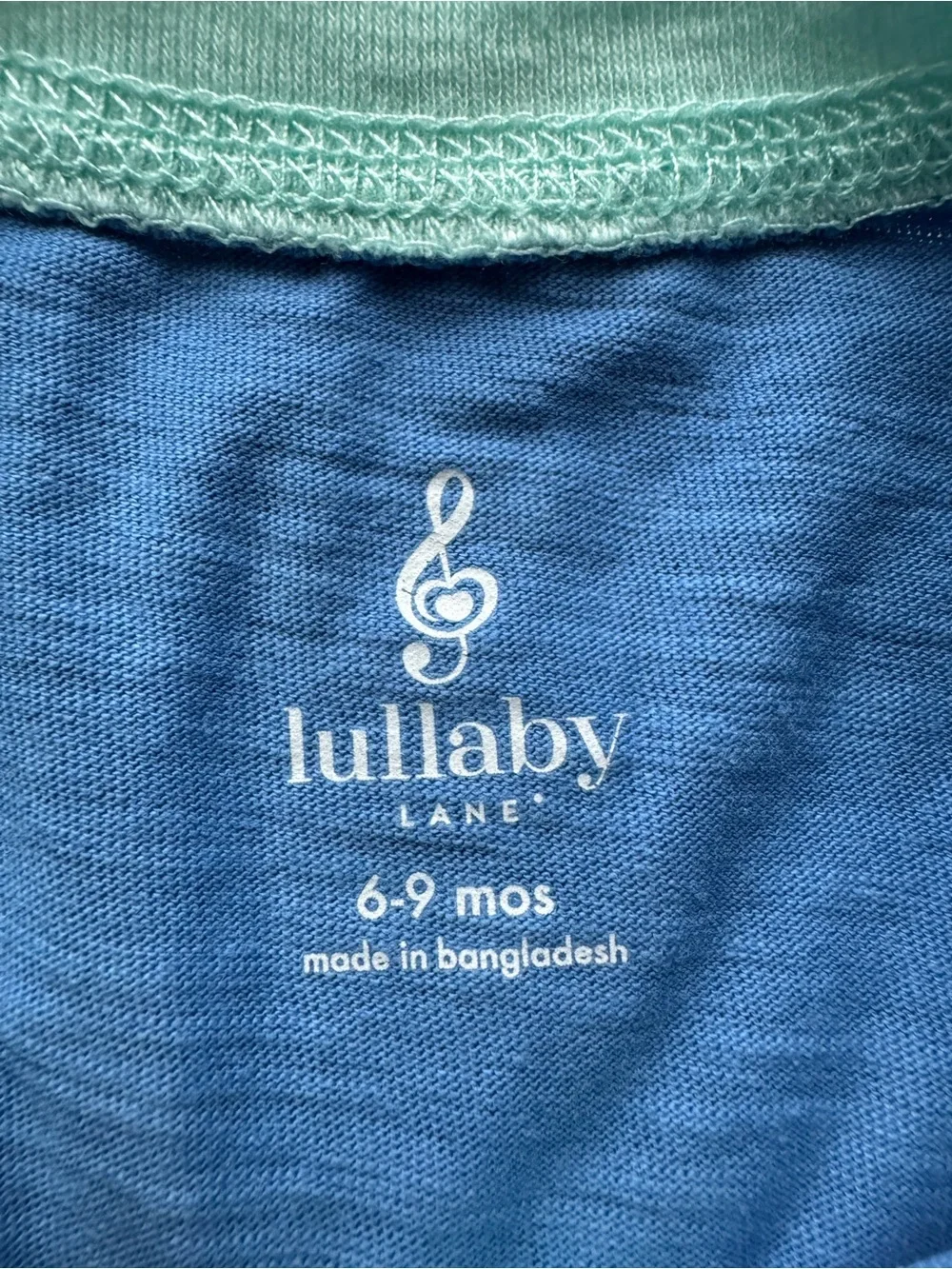 Lullaby Lane 2-Piece Baby Outfit Set Blue Plaid Shorts Tank Top 6-9 Months